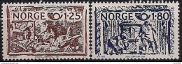 1980 Norwegen Mi. 821-2 **MNH      NORDEN: Handwerkskunst. - Neufs