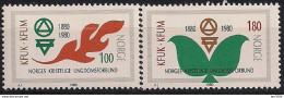 1980 Norwegen Mi. 809-0 **MNH    100 Jahre Norwegischer Christlicher Jugendbund - Neufs