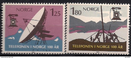 1980 Norwegen Mi. 815-6 **MNH     100 Jahre Telefon In Norwegen - Neufs