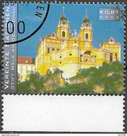 2002 UNO Wien Mi. 355 Used  Stift Melk - Gebruikt