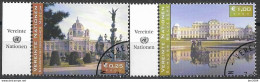 2003 UNO Wien Mi. 387-8 + 396 Used     UNESCO-Welterbe In Österreich - Gebruikt