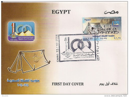 2014 Ägypten Mi. 2535 FDC    100 Jahre Pfadfinderorganisation In Ägypten - Storia Postale