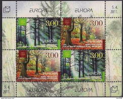 2011 Bosnien- Herzegowina Kroat. Post Mostar  Mi. Bl. 23 **MNH   Europa   " Der Wald " - 2011