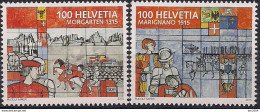 2015 Schweiz  Mi. 2390-1**MNH  700. Jahrestag Der Schlacht Am Morgarten; 500. Jahrestag Der Schlacht Bei Marignano - Unused Stamps