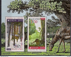 2011 Bulgarien Mi. Bl. 340**MNH  Europa   " Der Wald " - 2011