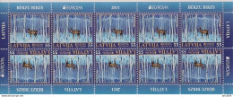 2011 Lettland  Mi. 804-5**MNH  Europa   " Der Wald " - 2011