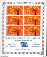 1962 Grossbritannien LONDON STAMP EXHIBITION LABEL EUROSTAMP COUNCIL OF EUROPE **MNH - 1962