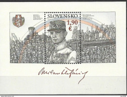2019 Slowakei Slovensko  Mi. Bl. 54 **MNH  100. Todestag Von Milan Rastislav Štefánik. - Unused Stamps