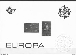1989 Belgien Mi. 2375-6 Gedenkblatt **MNH Europa: Kinderspiele. - 1989
