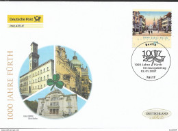 2007 Germany  Deutschland  Mi. 2580 FDC   1000 Jahre Fürth - 2001-2010