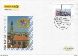 2004 Deutschland Germany .Mi. 2376 FDC   800 Jahre Landshut - 2001-2010