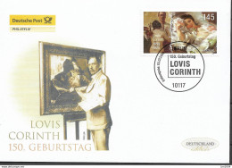 2008 Deutschland Germany  Mi  2679 FDC  150. Geburtstag Von Lovis Corinth  Selbstbildnis Mit Modell; - 2001-2010