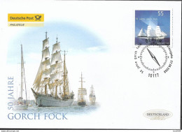 2008 Deutschland Germany  Mi  2686 FDC  50 Jahre Segelschulschiff „Gorch Fock“. - 2001-2010