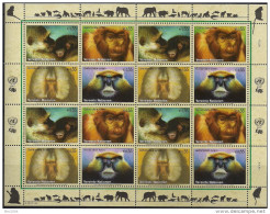 2007 UNO WIEN   Mi. 485-8 **MNH  Primaten. - Blocs-feuillets