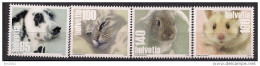 2015 Schweiz Mi. 2379-82 **MNH Haustiere. - Unused Stamps