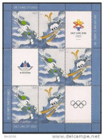 2002 Slovenija Mi. 382-3 Sheet **MNH Olympische Winterspiele, Salt Lake City. - Inverno2002: Salt Lake City - Paralympic