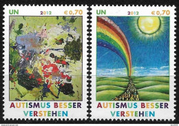 2012 UNO Wien Mi. 746-7 **MNH .  Autismus Besser Verstehen - Unused Stamps
