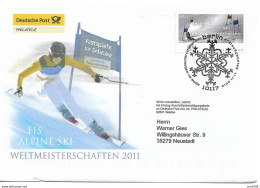 2010 Deutschland  Allem. Fed. Germany  Mi. 2834 FDC  Alpine Ski-Weltmeisterschaften 2011, Garmisch-Partenkirchen. - 2001-2010