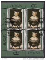 1996 Litauen Lietuva  Yv. 533  Mi. 608 Used Bloc Of 4 Pc - 1996