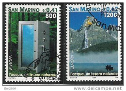 2001 San Marino Mi 1950-1 Used  Europa: Lebensspender Wasser - 2001
