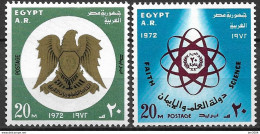 1972 Ägypten Mi.1094-5 **MNH 20. Jahrestag Der Revolution - Neufs