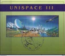 1999  UNO Genf Mi. Bl 11   Used     Unispace III - Hojas Y Bloques