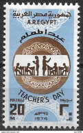 1974 Ägypten  Mi. 1167**MNH  . Tag Des Lehrers. - Neufs