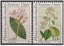 1990 UNO Genf Mi. 186-7 **MNH   Heilpflanzen. - Unused Stamps