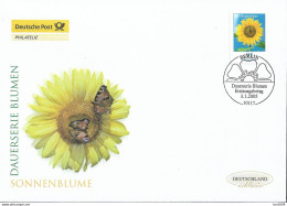 2005 Deutschland Germany Mi. 2434 FDC  Blumen  Einjährige Sonnenblume (Helianthus Annuus) - 2001-2010