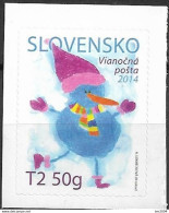 2014 Slowakei  Mi. 749 **MNH    Weihnachten Schneemann - Ungebraucht