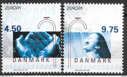 2001 Dänemark Danmark Mi. 1277-8 **MNH   Europa: Lebensspender Wasser - 2001