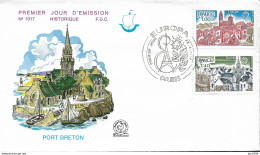 1977 Frankreich  France  Mi. 2024-5 FDC Used Paris   Europa: Landschaften. - 1977