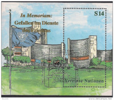 1999 UNO Wien Mi.  Bl 11 Used   Dag-Hammarskjöld-Medaille „Gefallen Im Dienste Des Friedens“ - Used Stamps