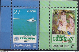 2003  Guernsey  Mi. 967-8 **MNH  Europa : Plakatkunst - 2003