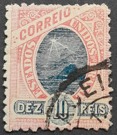 Bresil Brasil Brazil 1894 Pain De Sucre Sugarloaf Mountain Pao De Acucar Imprimé Inprint DEZ 10 REIS Yvert 79 O Used - Usati