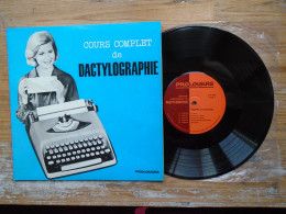 10" VINYLE COURS COMPLET DE DACTYLOGRAPHIE D-P-200 PROLOISIRS 10 LECONS - Formats Spéciaux