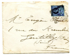 RC 26064 GRANDE BRETAGNE SQUARED CIRCLE " WELLS/ SOMERSET " JA 13 1894 POSTMARK ON COVER FRONT VF - Marcofilie