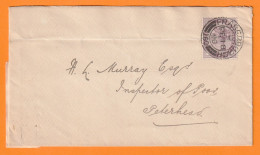 1896 - QV - Enveloppe De Fraserburgh Vers Peterhead, Scotland, Ecosse - 1 Penny Stamp - Arrival Stamp - Marcofilia
