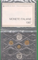 Serie Repubblica Serie 1987 Leopardi Giacomo Repubblica Italiana Set UNC FDC Italt Italie Set - Jahressets & Polierte Platten