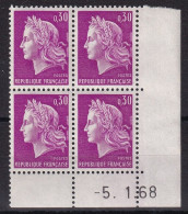 France N°1536 - Bloc De 4 Coins Daté - Neuf ** Sans Charnière - TB - Unused Stamps