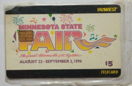 USA US West  $5 MINT Chip Card - Minnesota State Fair - Schede A Pulce