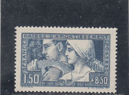 France - Année 1928 - Neuf** -  N°YT 252** - Au Profit De La Caisse D'amortissement, Le Travail - Unused Stamps