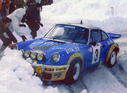 Porsche 911RS - Rallye Monte-Carlo 1978 - Pilote: Jean-Pierre Nicolas -  Carte Postale Moderne - Rallyes
