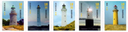 Denmark Danemark Danmark 2019 Lighthouses Strip Of 5 Stamps Mint - Ongebruikt