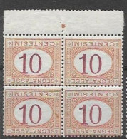 Italy 1870 ERROR Postage Due Mnh ** INVERTED VALUE IMPRINT - Impuestos