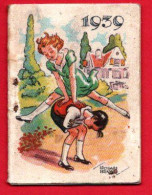 Petit Agenda Calendrier Publicitaire, Crème éclipse, Année 1939. Illustration : Jeux D'enfants..... - Tamaño Pequeño : 1921-40