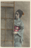 Japanese Geisha In Traditional Kimono / 芸者 (Vintage PC ~1910s) - Asia