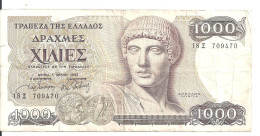 GRECE 1000 DRACHMAI 1987 VF P 202 - Grèce