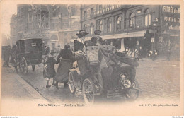 Place De La Pointe Saint-Eustache - Série Paris Vécu - "Modern Style" Automobile Voiture Hippomobile - Transport Urbain En Surface