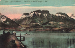 FRANCE - Annecy - Le Lac D'Annecy -  Menthon Et La Dent De Lanfon - LL - Colorisé - Carte Postale Ancienne - Annecy